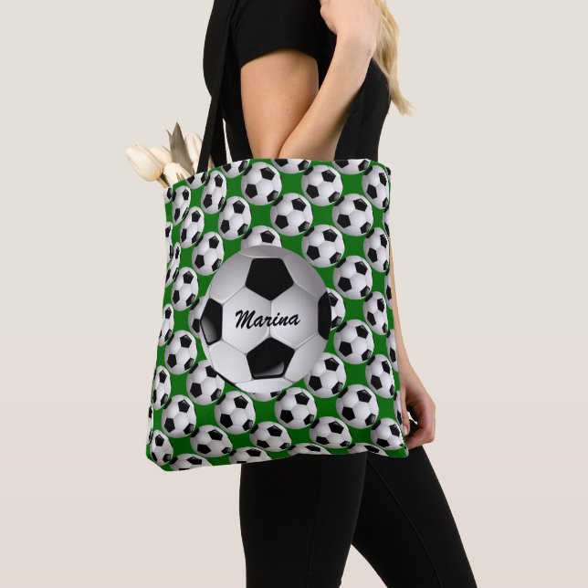 Tote Bag Motif de football personnalisé (De près)