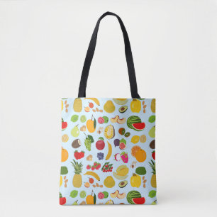 Tote Bag Motif de fruits d'été coloré