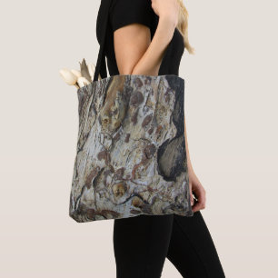 Tote Bag Motif de grains de bois franc Photo de bois rustiq
