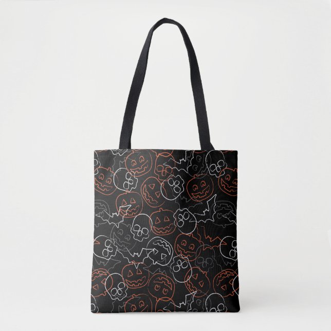 Tote Bag Motif de Halloween (Devant)