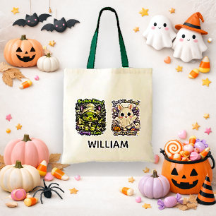 Tote Bag Motif de Halloween mignon et effrayant pour la tou