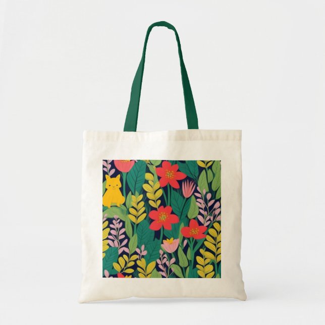 Tote Bag Motif de jungle (Devant)