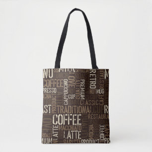 Tote Bag Motif de l'expérience café sans couture