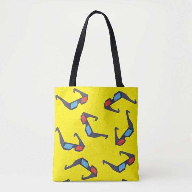 Tote Bag motif de lunettes 3D (Devant)