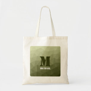Tote Bag Motif de maille géométrique vert clair de l'armée