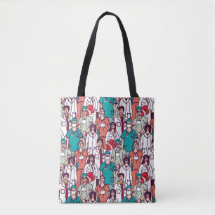 Tote Bag Motif de médecin et de chirurgien