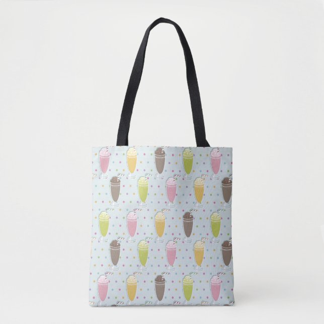 Tote Bag Motif de milkshake (Devant)
