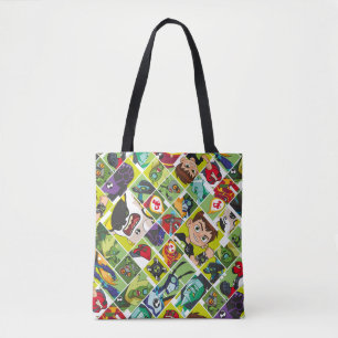 Tote Bag Motif de mosaïque Alien Ben 10