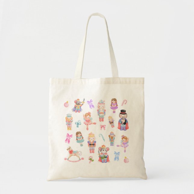 Tote Bag Motif de Nutcracker Ballet Pastel (Devant)