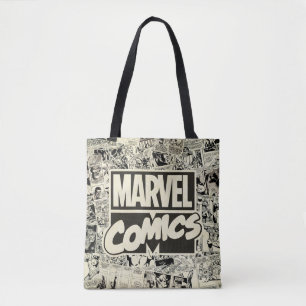 Tote Bag Motif de pages de bandes dessinées Marvel