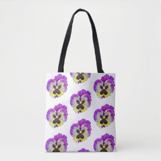 Tote Bag Motif de pansement jaune et violet
