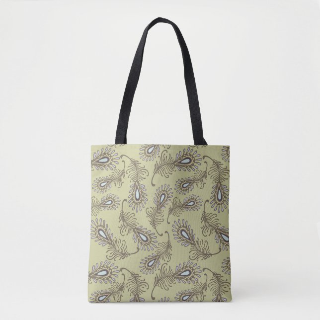 Tote Bag Motif de plume (Devant)