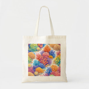 Tote Bag Motif de récif de corail coloré