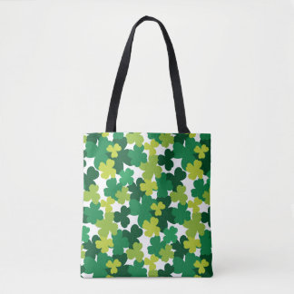 Tote Bag Motif de shamrock du jour de St Patrick