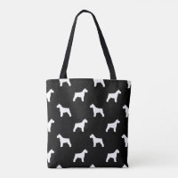Motif de silhouettes de Schnauzer