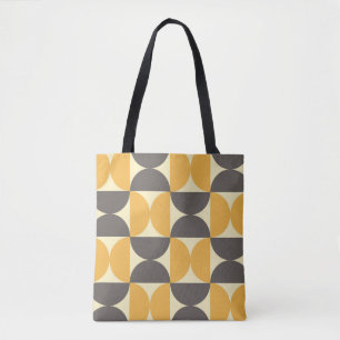 Tote Bag Motif de style moderne et géométrique du milieu du