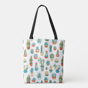 Tote Bag Motif de Succulents