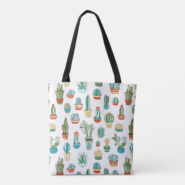 Tote Bag Motif de Succulents (Dos)