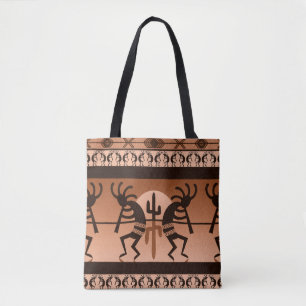 Tote Bag Motif de sud-ouest de cactus de Sun de désert de
