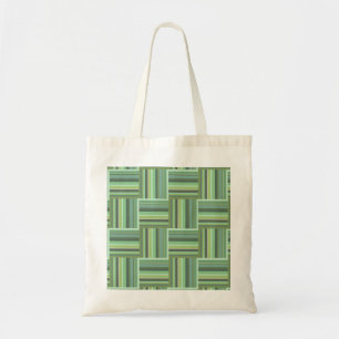Tote Bag Motif de tissage à rayures vert olive