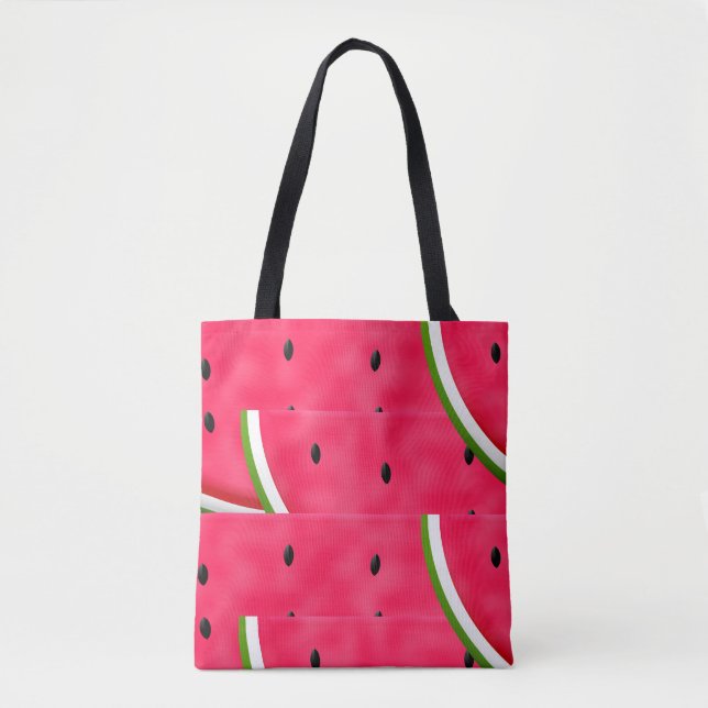 Tote Bag Motif de tranches de pastèque (Devant)