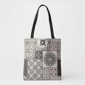 Tote Bag Motif de tuile islamique Majolica