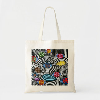 Tote Bag Motif de vague psychédélique Fourre-tout - Art Abs