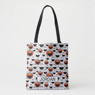 Tote Bag Motif de visage pop couleur d'Elmo