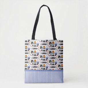 Tote Bag Motif de voyage de bateau de croisière moderne