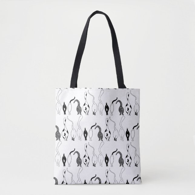Tote Bag Motif des boutons de chat (Devant)