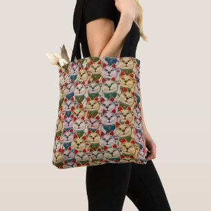 Tote Bag motif des chats Maneki-neko