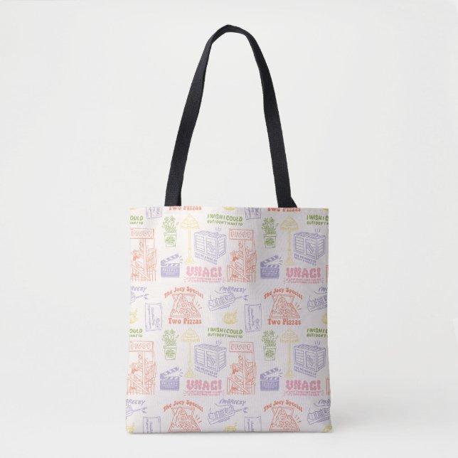 Tote Bag Motif des citations colorées AMIS™ (Devant)