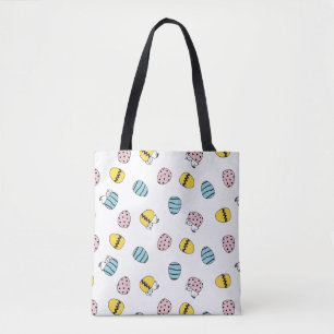 Tote Bag Motif des oeufs de Pâques Snoopy