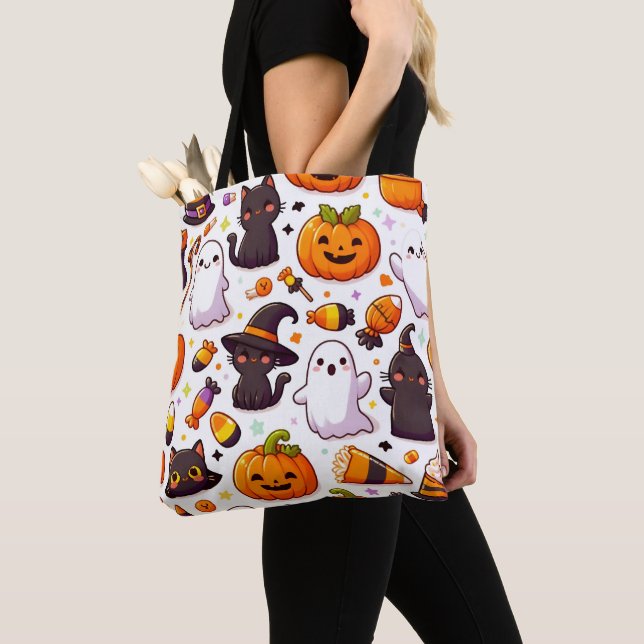 Tote Bag Motif d'Halloween (De près)