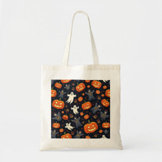 Tote Bag Motif d'horreur d'Halloween coloré |Bonne Hallowee