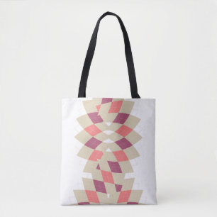 Tote Bag Motif Diamond Swirl