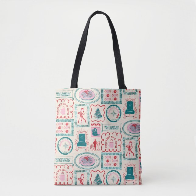 Tote Bag Motif d'icône Elf Holiday (Devant)