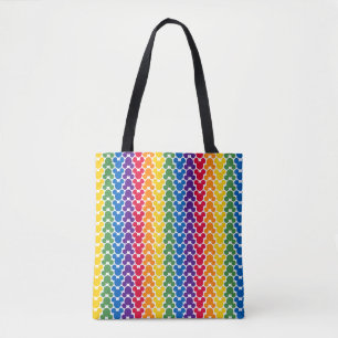 Tote Bag Motif d'icône Rainbow Mickey