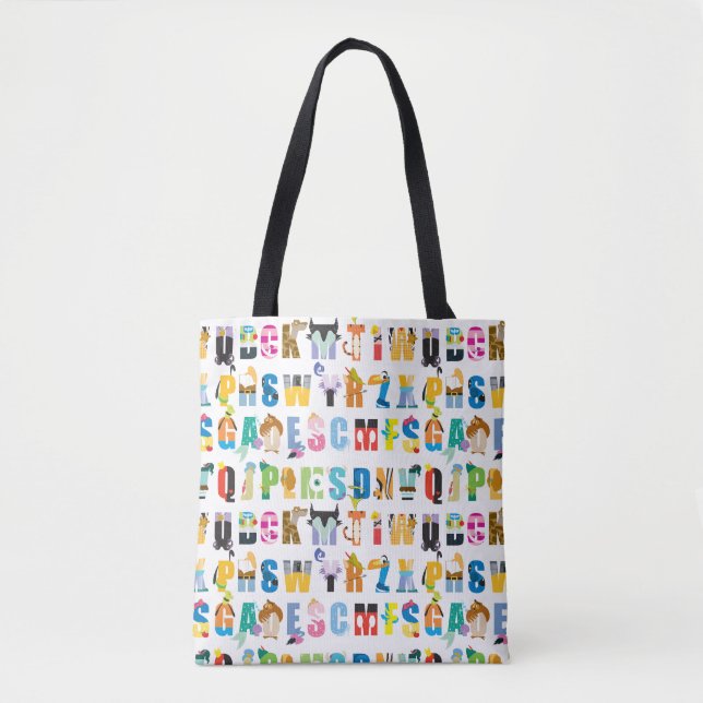 Tote Bag Motif Disney Alphabet Mania (Devant)