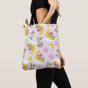 Tote Bag Motif D'Ours, Nounours, Mignons Ours, Étoiles