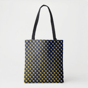 Tote Bag motif du drapeau À damiers Bosnie-Herzégovine