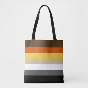 Tote Bag Motif du drapeau de la fierté de l'ours gai sans c