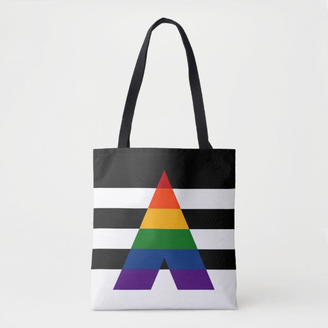 Tote Bag Motif du drapeau de la LGBT Ally Pride (Devant)