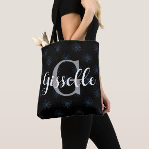 Tote Bag Motif éclaté de nom et initiale personnalisés