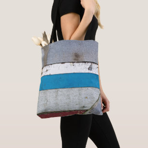 Tote Bag Motif en bois chic Shabby