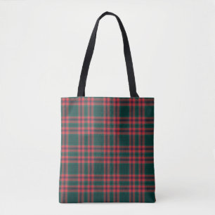 Tote Bag Motif en tissu de tatan Black Watch