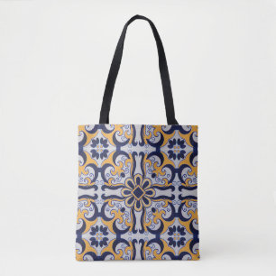 Tote Bag Motif en tuiles portugaises