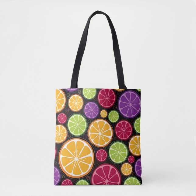 Tote Bag Motif et arrière - plan oranges (Devant)