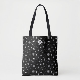 Tote Bag Motif étoile d'argent céleste