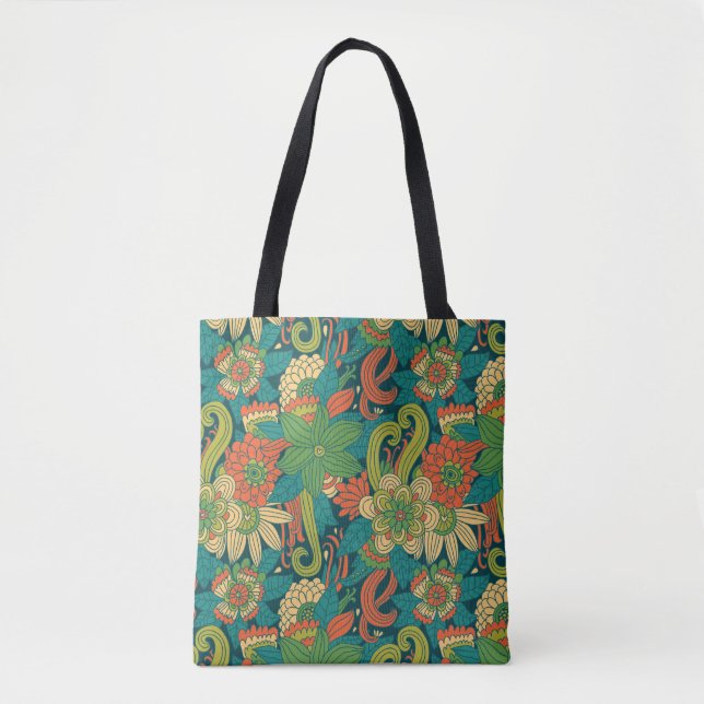 Tote Bag Motif floral d'été (Devant)